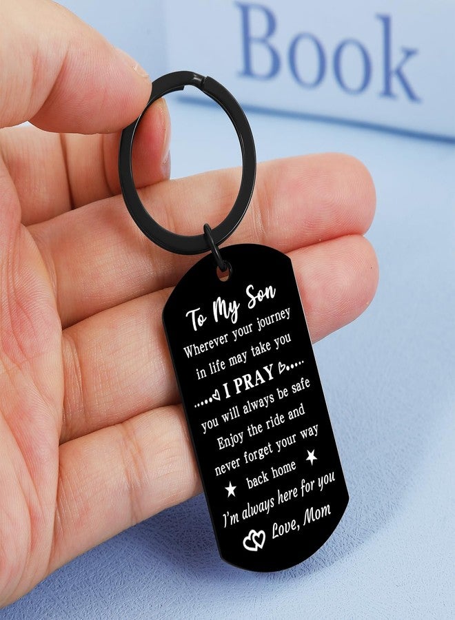 Keniot Gifts for Son from Mom, Teen Boy Gift Keychain, Remember I Love You Keychain for Birthday Christmas Valentines Day Graduation Inspirational Gifts Ideas - Image 4